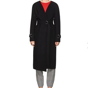 Robert Rodriquez Belted Wool Blend Coat